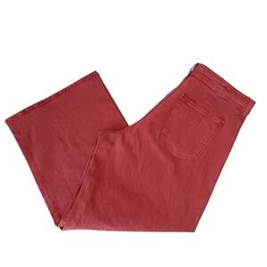 Universal Thread Dark Coral High Rise Sailor Wide Leg Jeans - Size 16 NWT
